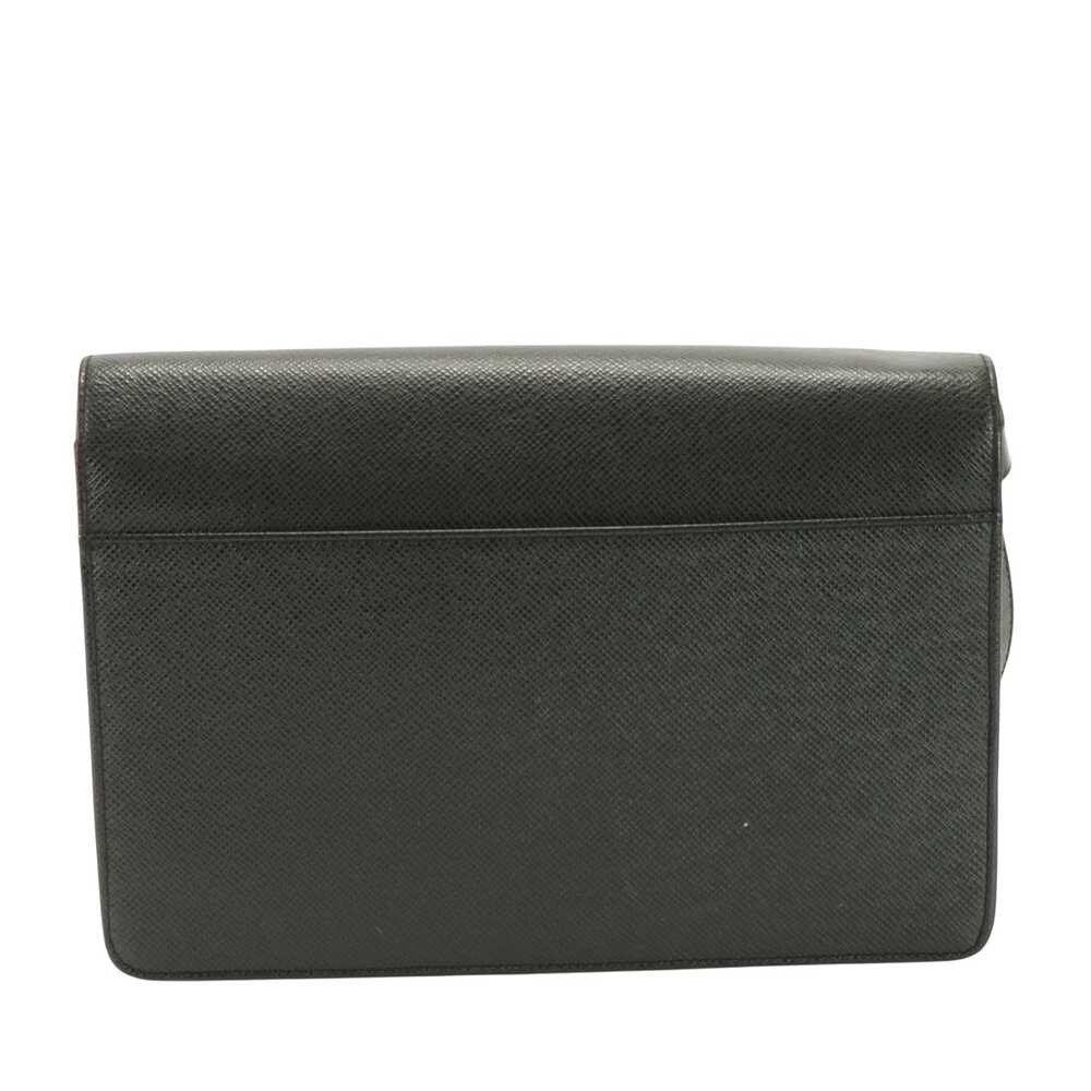 Louis Vuitton Selenga Black Leather Clutch Bag (P… - image 2