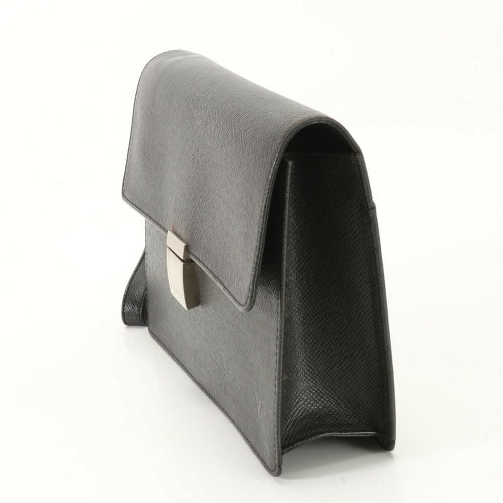 Louis Vuitton Selenga Black Leather Clutch Bag (P… - image 8