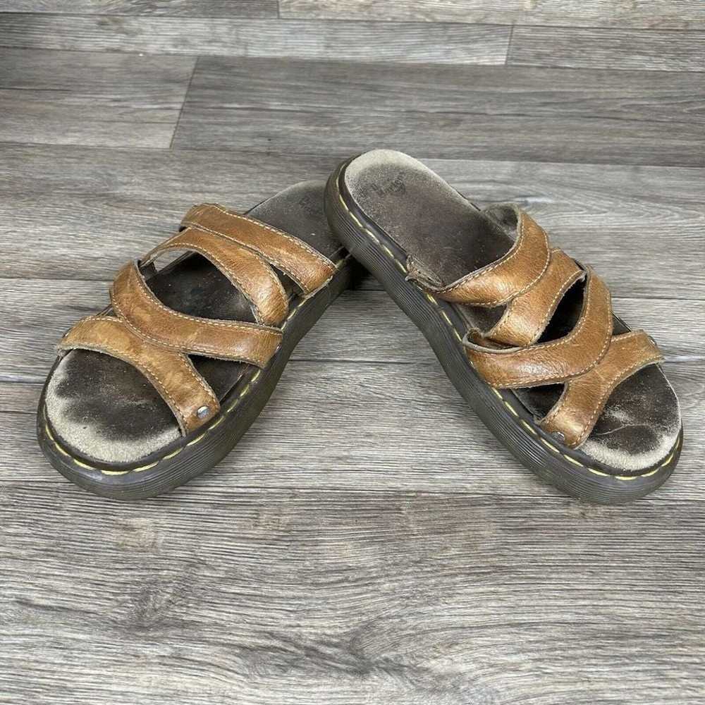 Vtg Dr Martens Slides Wm's 9 Dune Platform Sandal… - image 3