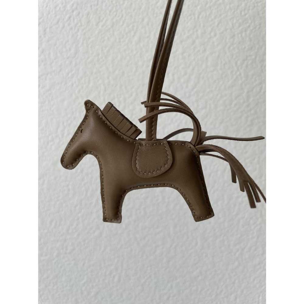 Hermès Rodeo leather bag charm - image 2