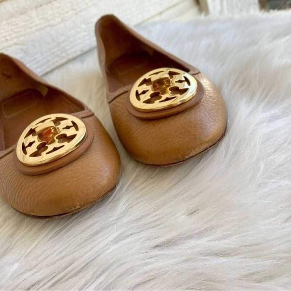 TORY BURCH Tan Miller Reva Minnie Ballerina Flats… - image 2