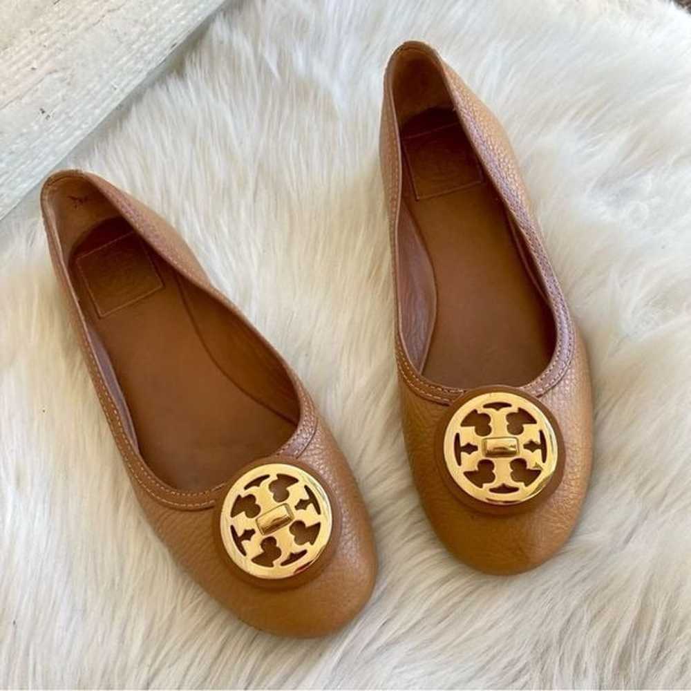 TORY BURCH Tan Miller Reva Minnie Ballerina Flats… - image 7