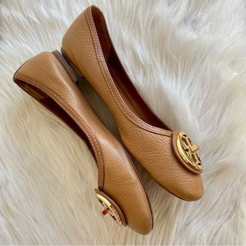 TORY BURCH Tan Miller Reva Minnie Ballerina Flats… - image 8