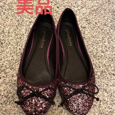 Glitter ballet shoes in wine color. - image 1