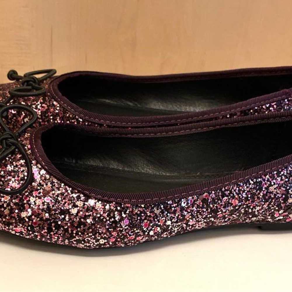 Glitter ballet shoes in wine color. - image 2