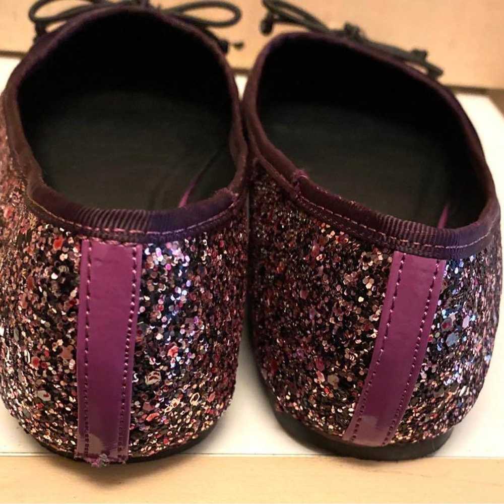 Glitter ballet shoes in wine color. - image 3