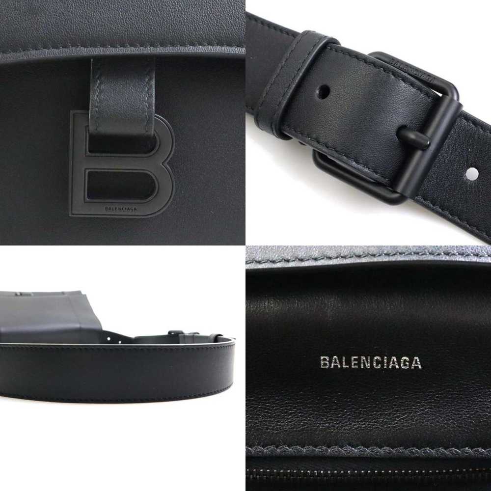 Balenciaga Hourglass Black Leather Shoulder Bag (… - image 4