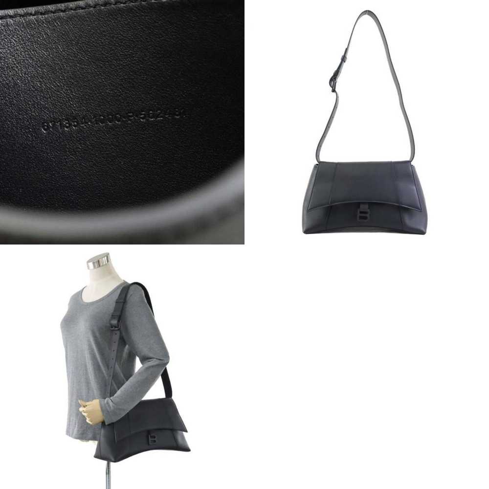 Balenciaga Hourglass Black Leather Shoulder Bag (… - image 5