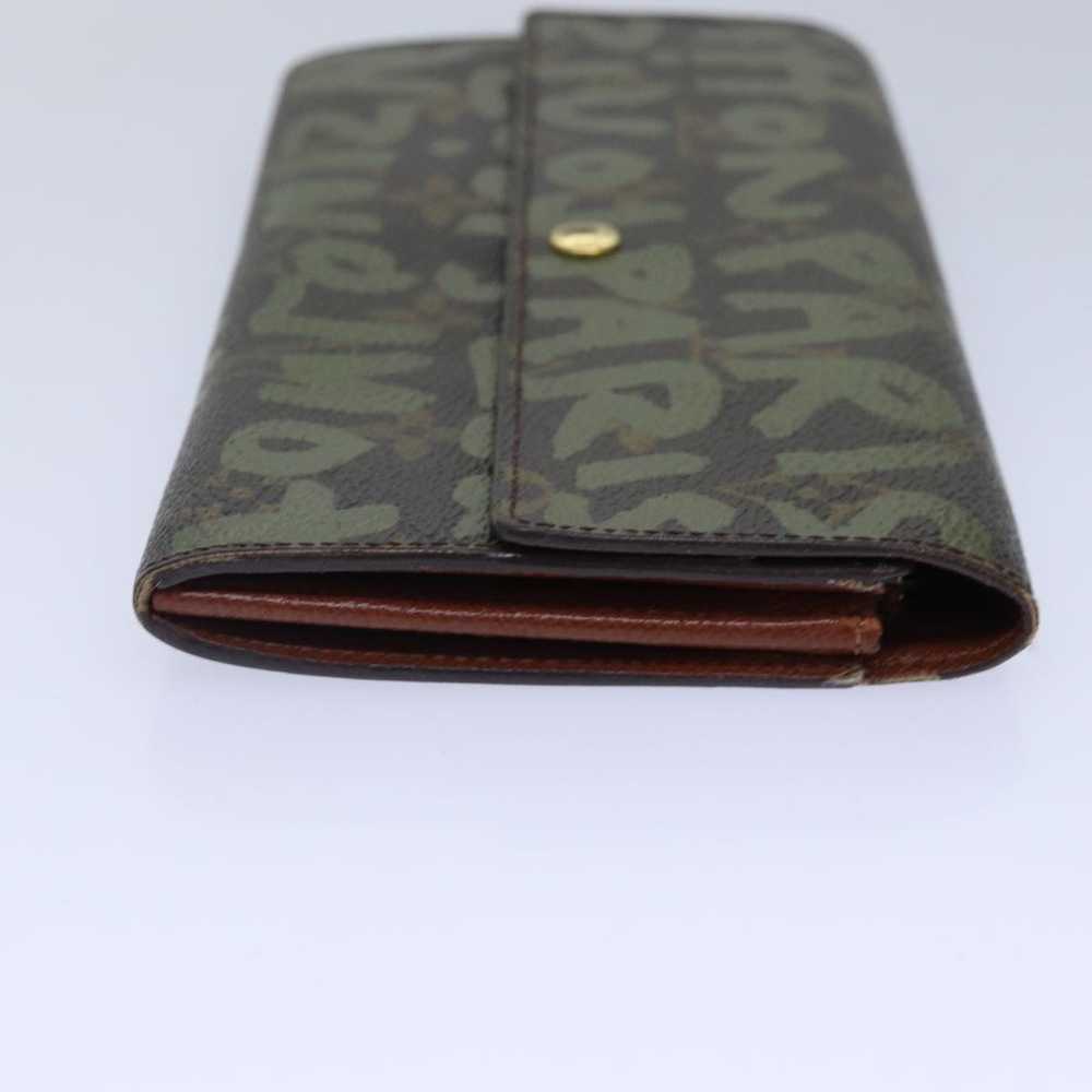 Louis Vuitton Portefeuille Sarah Khaki Canvas Wal… - image 10