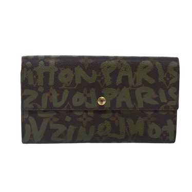 Louis Vuitton Portefeuille Sarah Khaki Canvas Wal… - image 1