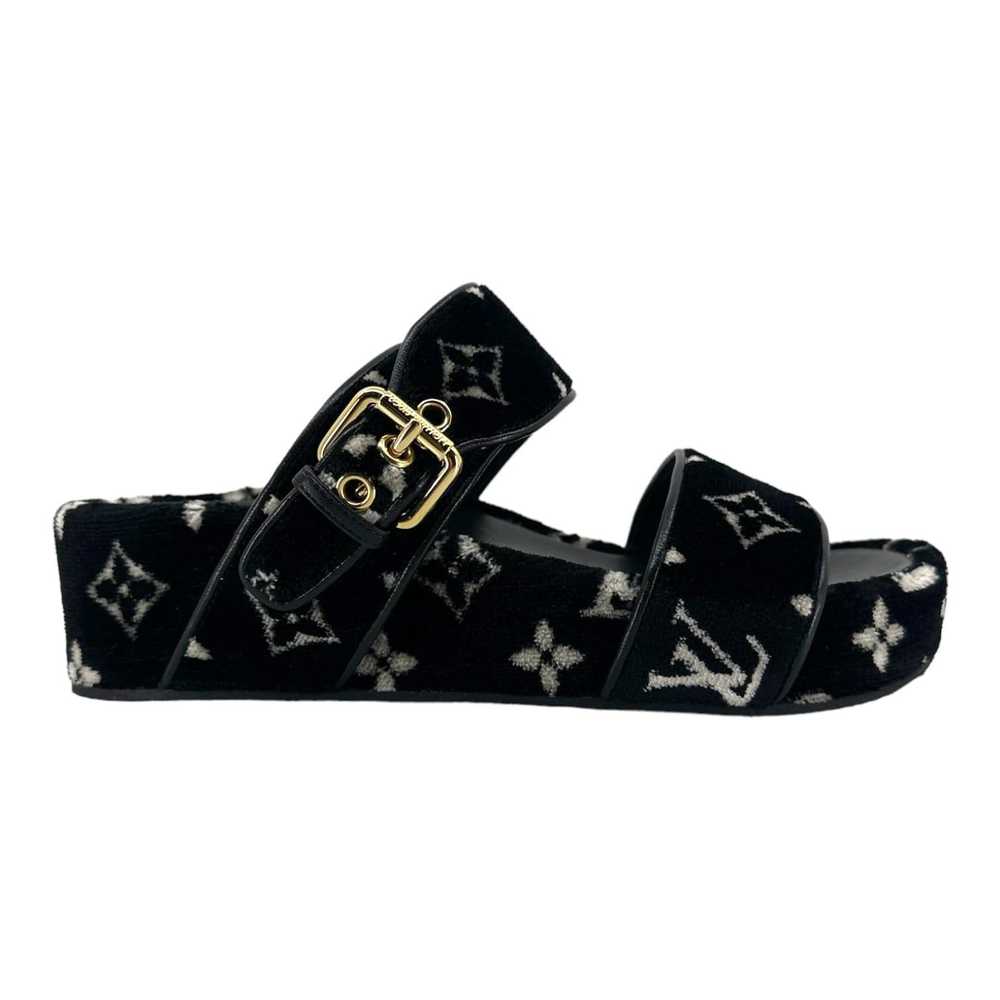 Louis Vuitton Jumbo Flatform Mule Black - image 1