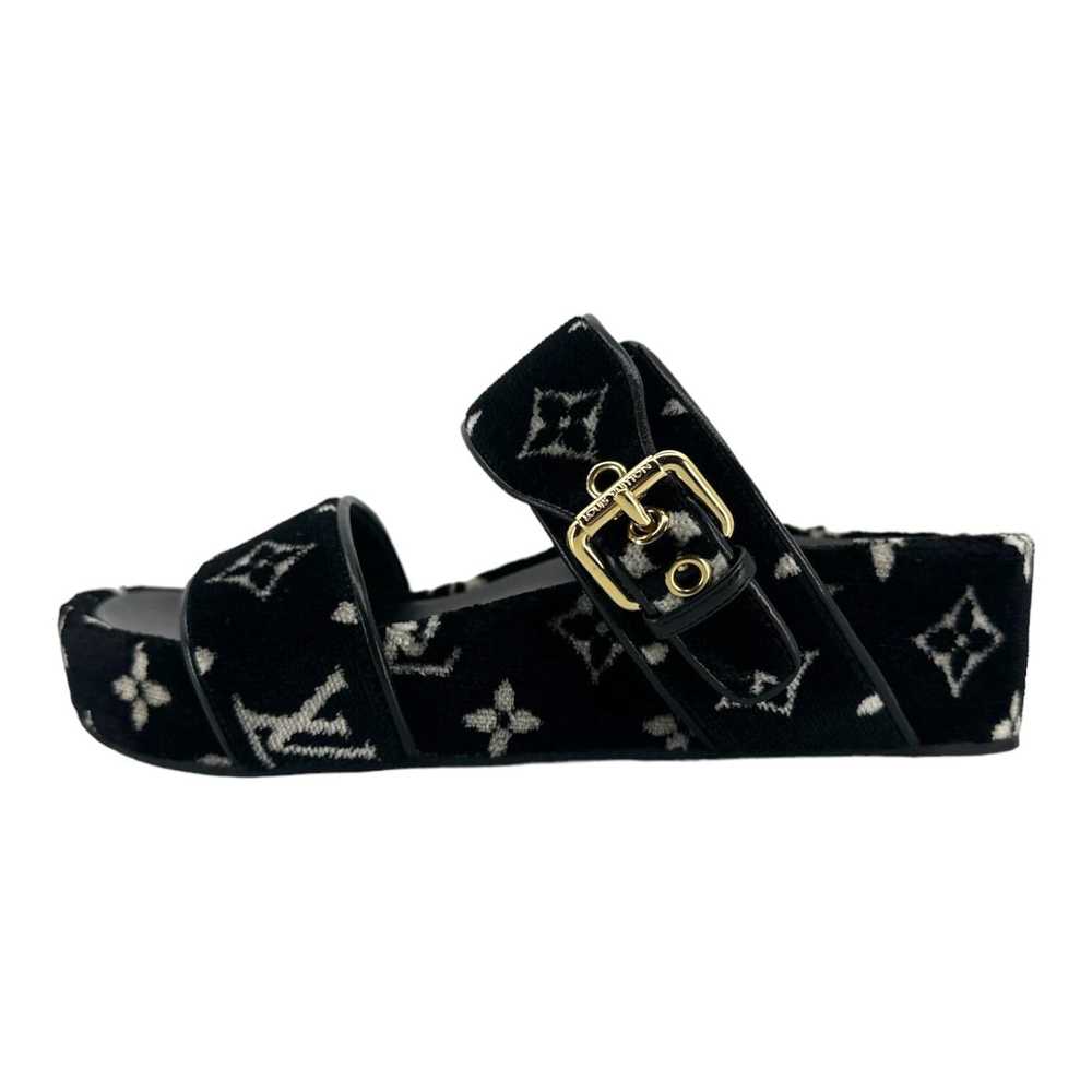 Louis Vuitton Jumbo Flatform Mule Black - image 2