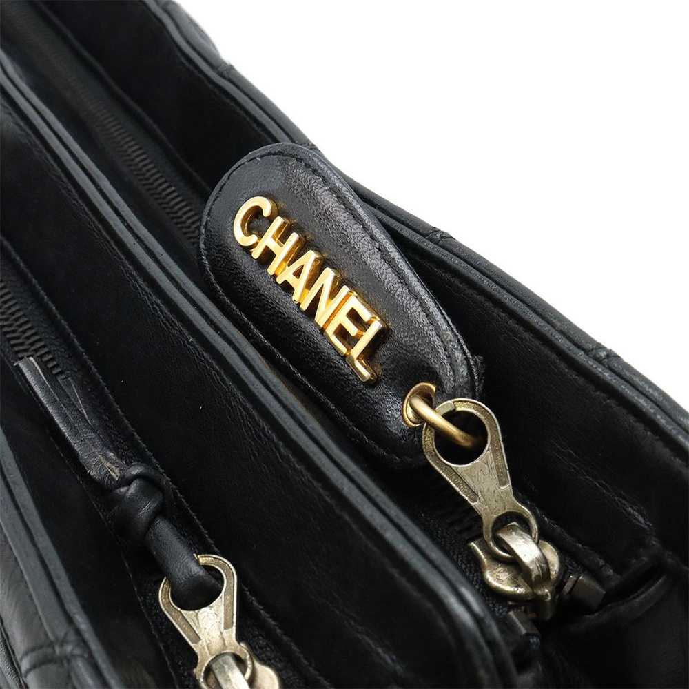 Chanel Matelassé Black Leather Shopper Bag (Pre-O… - image 4