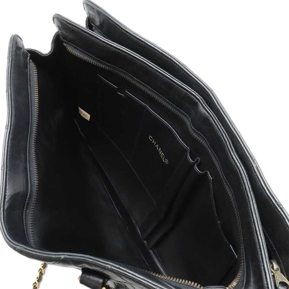 Chanel Matelassé Black Leather Shopper Bag (Pre-O… - image 5