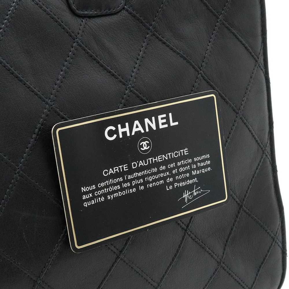 Chanel Matelassé Black Leather Shopper Bag (Pre-O… - image 6