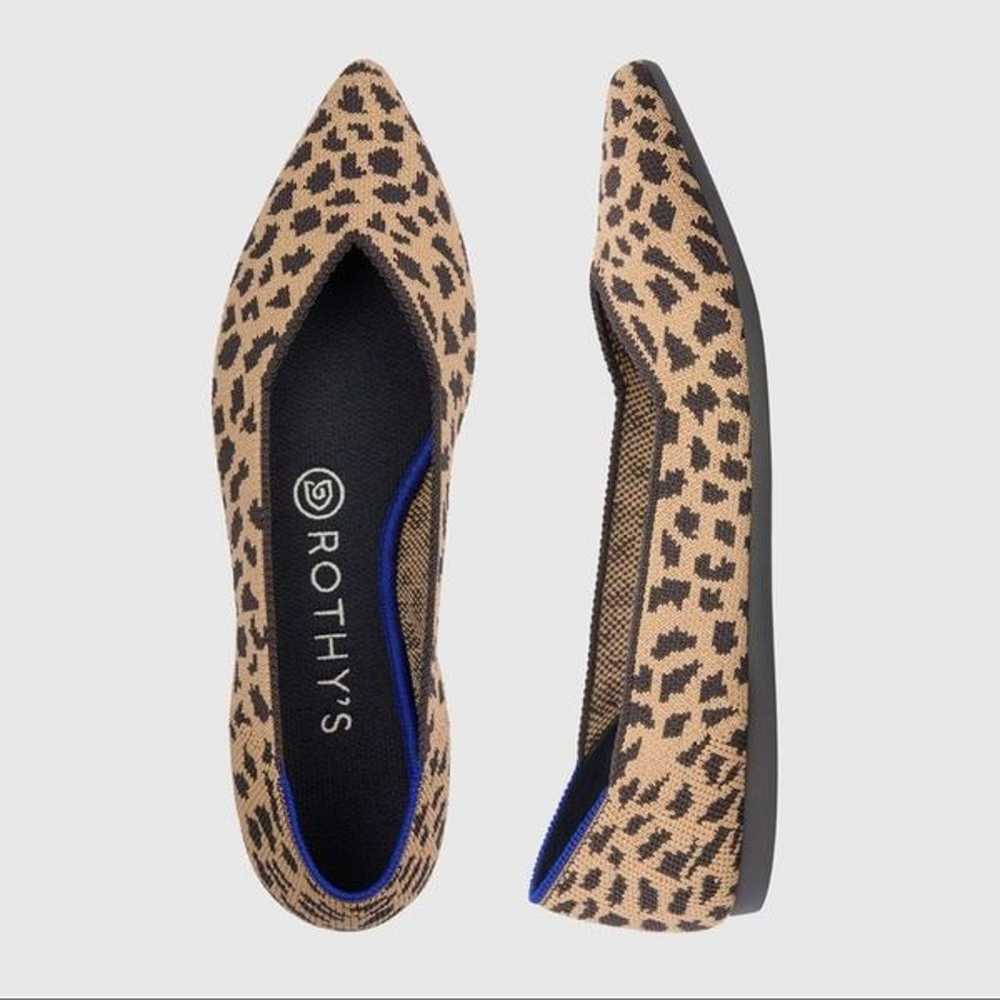 Rothy’s | The Point Leopard Print Flats Size 7 - image 1