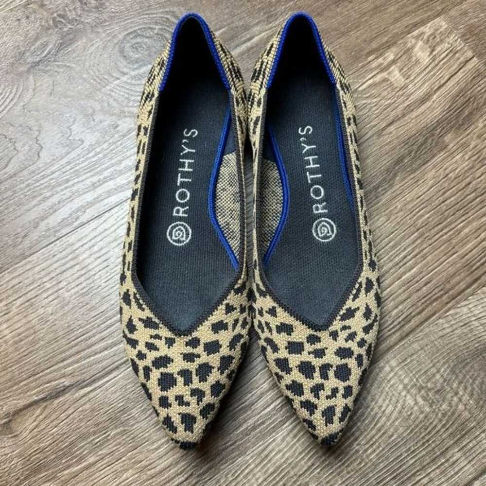 Rothy’s | The Point Leopard Print Flats Size 7 - image 2