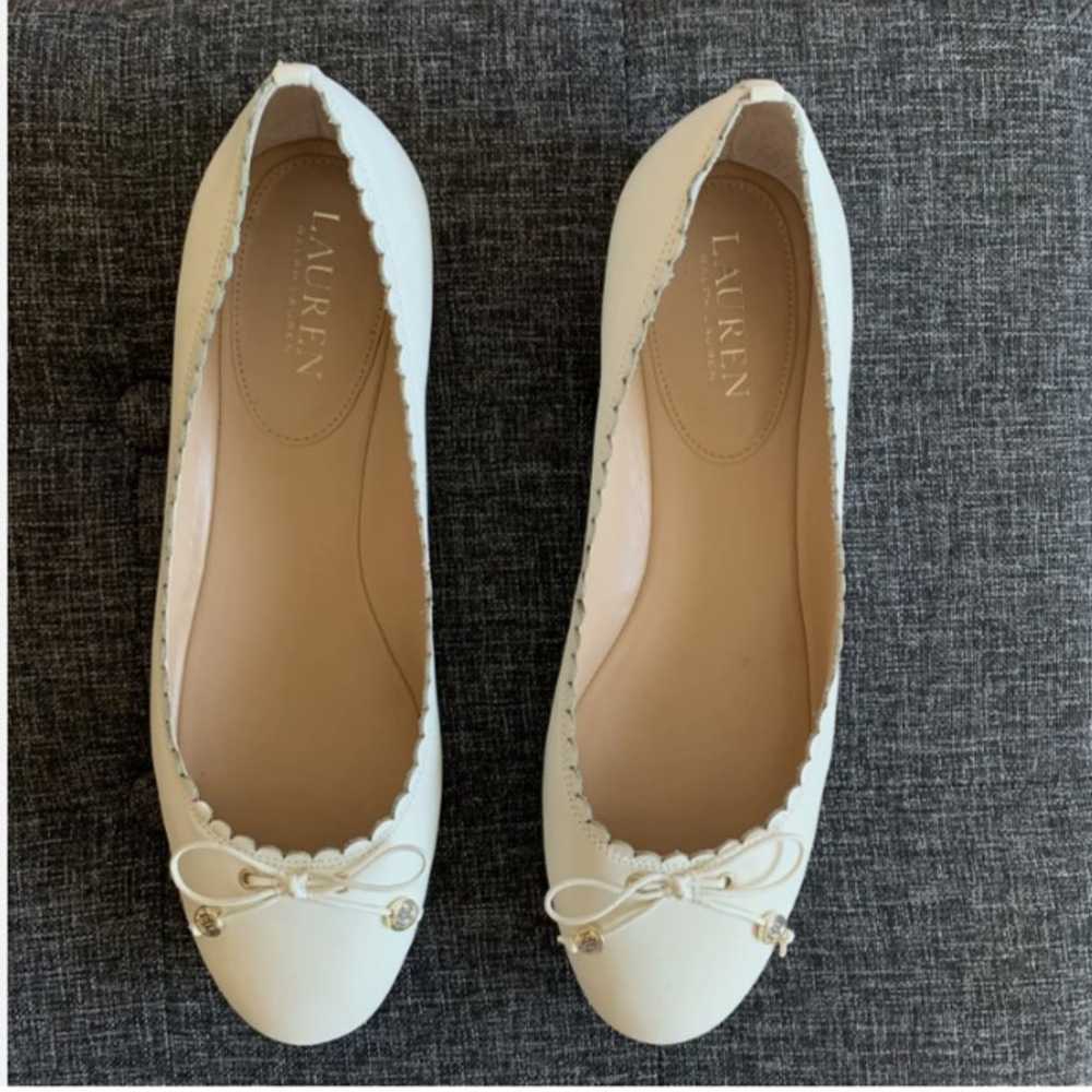 NEW Lauren Ralph Lauren Glennie Ivory White Balle… - image 1