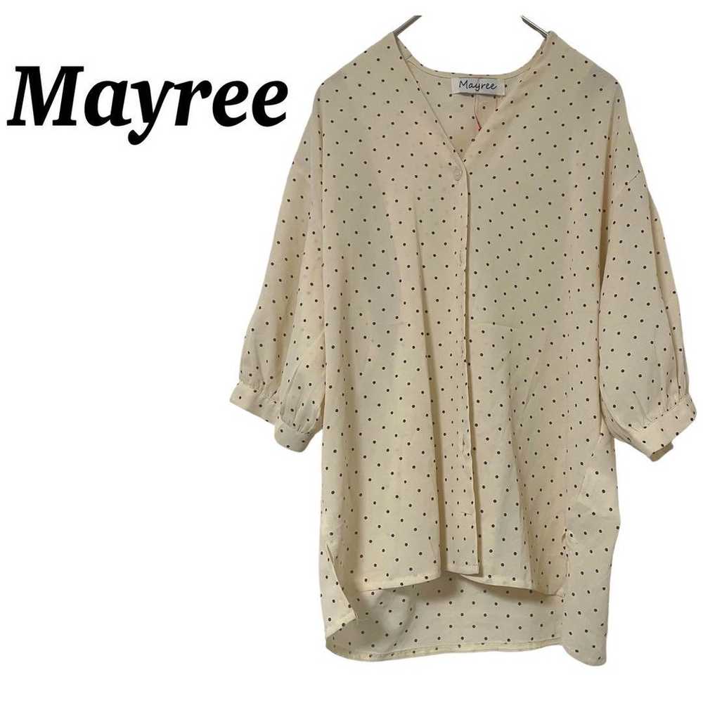 【Mayree】Women's blouse, polka dot pattern, chiffo… - image 1