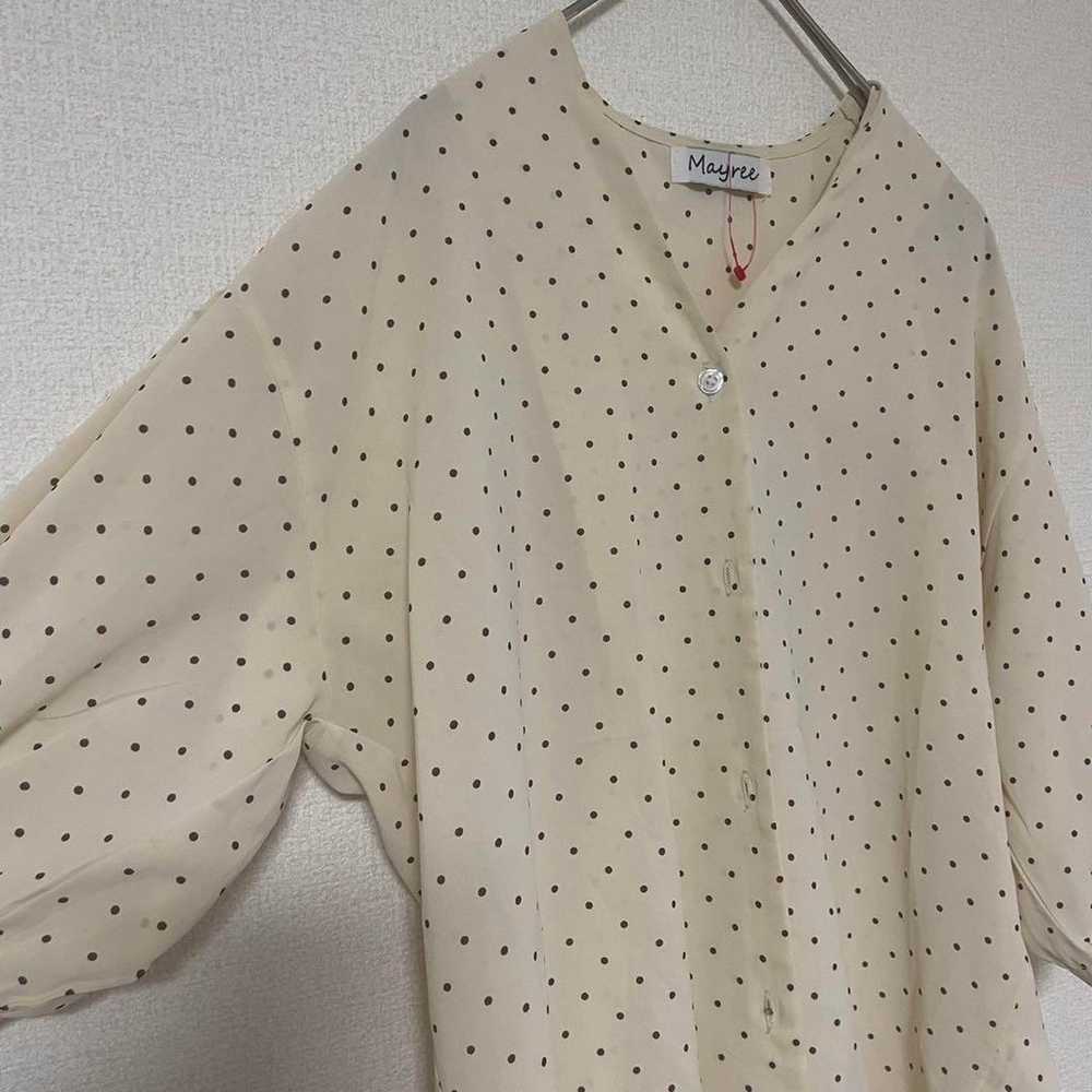 【Mayree】Women's blouse, polka dot pattern, chiffo… - image 3