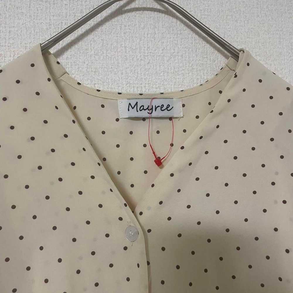 【Mayree】Women's blouse, polka dot pattern, chiffo… - image 5