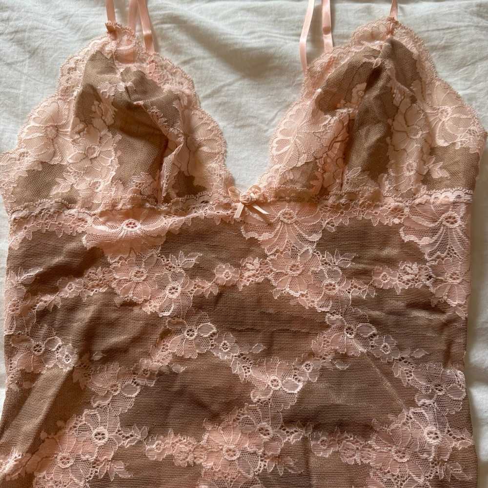 Handmade Pink Lace Cami - image 2