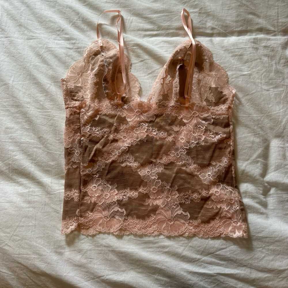 Handmade Pink Lace Cami - image 3