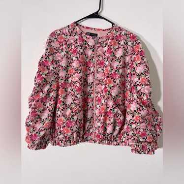 Zara floral womens Bomber Jacket