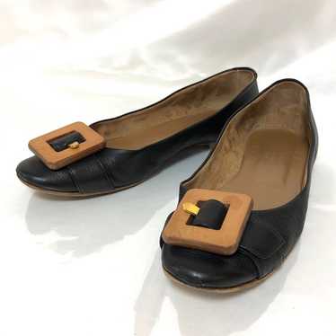 HERMES * 38 / 24 cm * Flat Shoes / Leather Shoes … - image 1