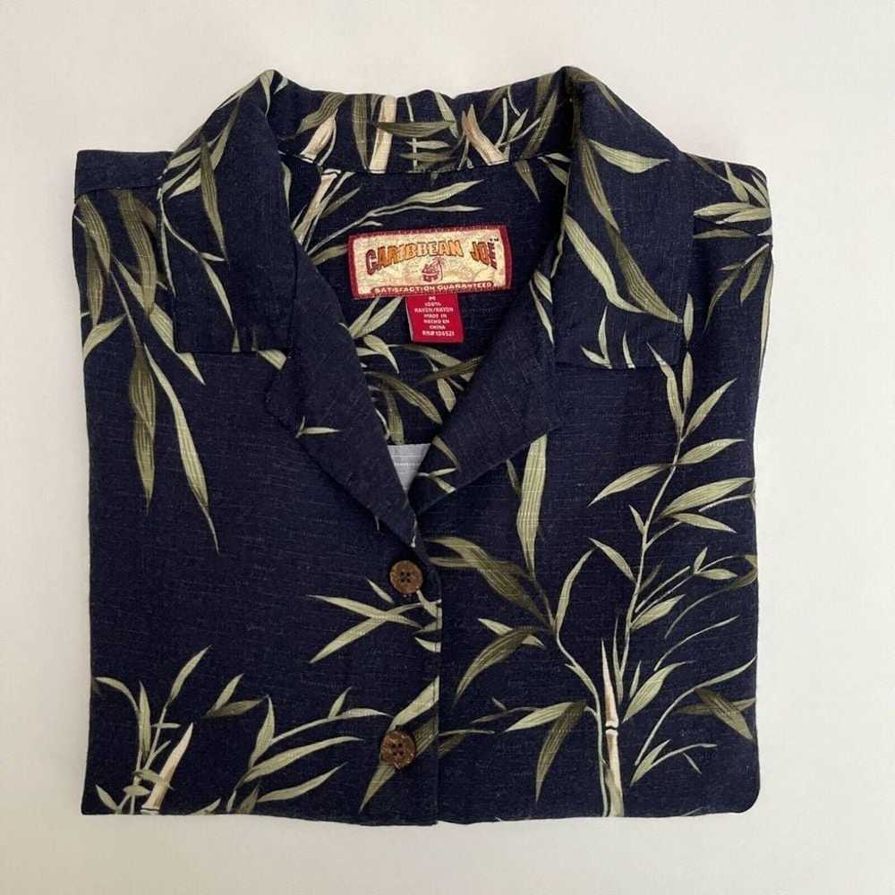 Vintage Caribbean Joe Womens Hawaiian Button Down… - image 1