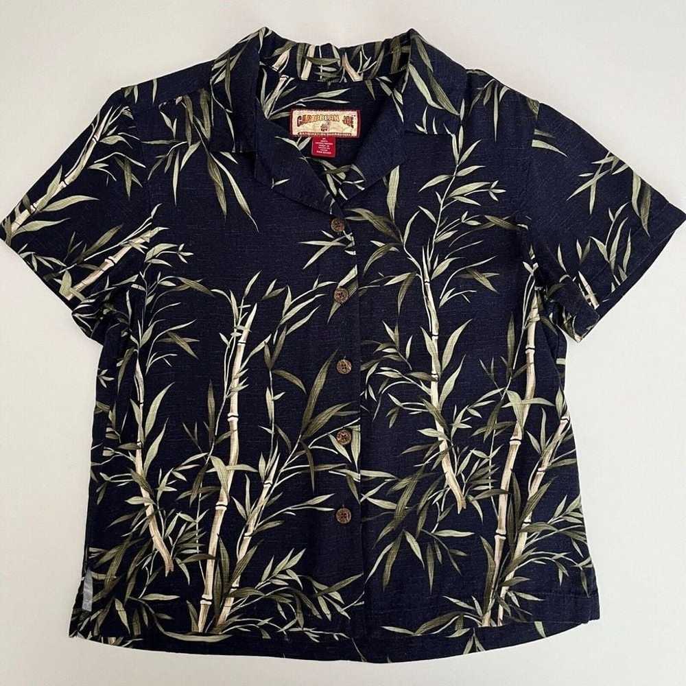 Vintage Caribbean Joe Womens Hawaiian Button Down… - image 2