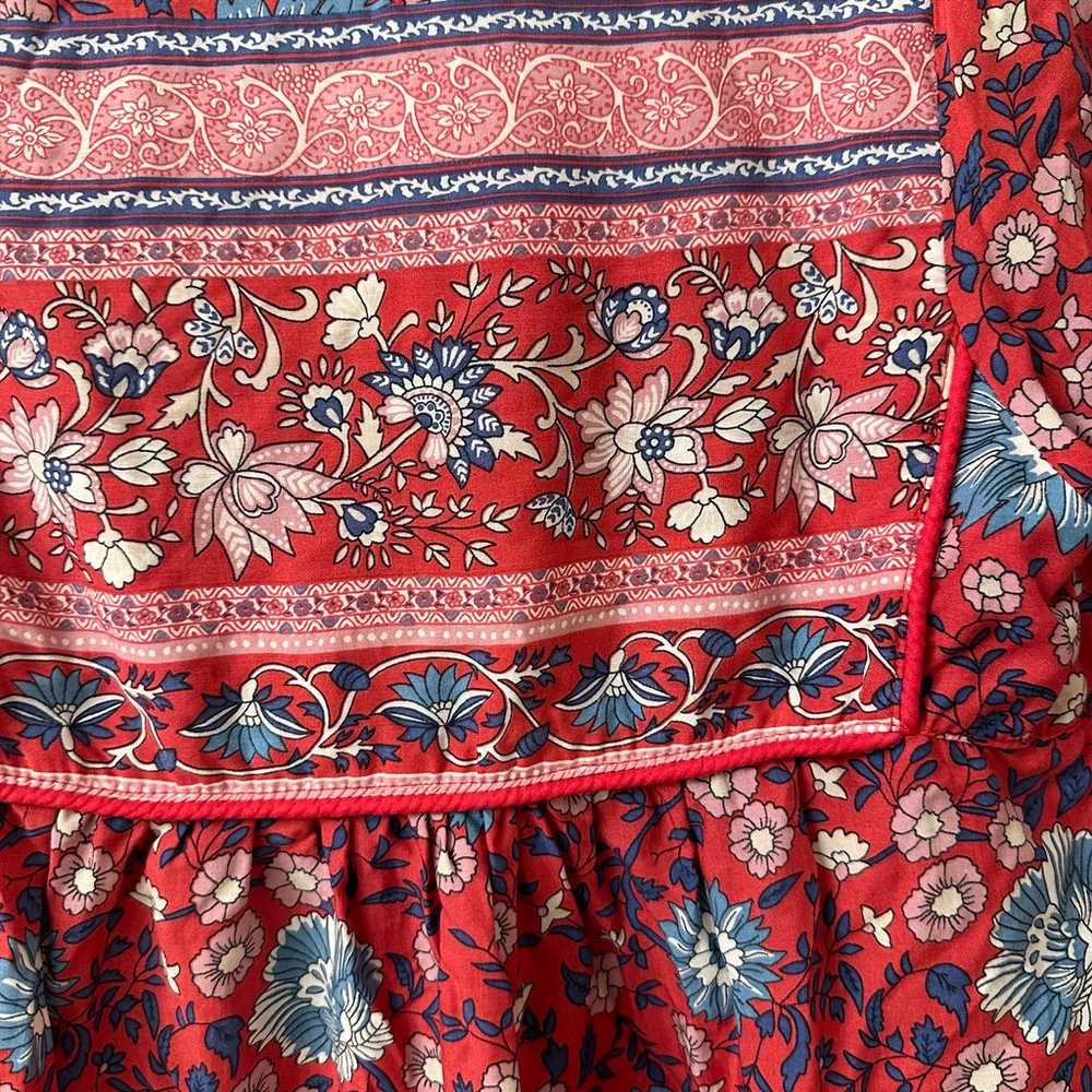 Vintage Spell & The Gypsy Folk Town Blouse Wine - image 10