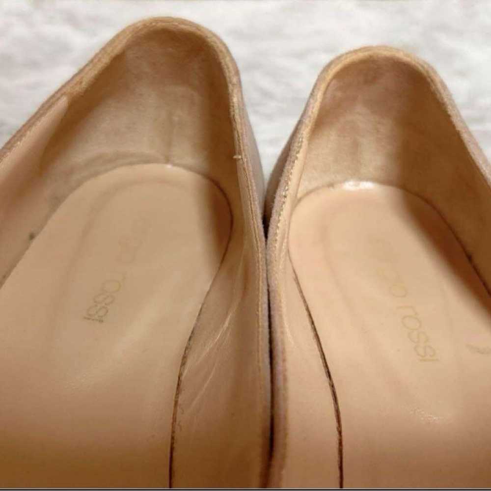 Sergiorossi Ribbon Flat Pumps Beige 22.5 size 35 … - image 3