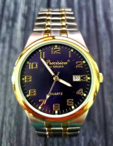 GRUEN ゴールド クォーツ時計 Vintage GRUEN Watch Mens Gold Tone Classic Designer