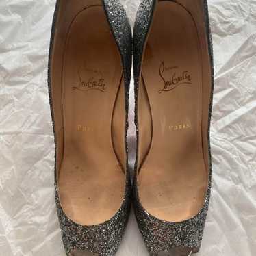 Christian Louboutin Silver High Heels - image 1