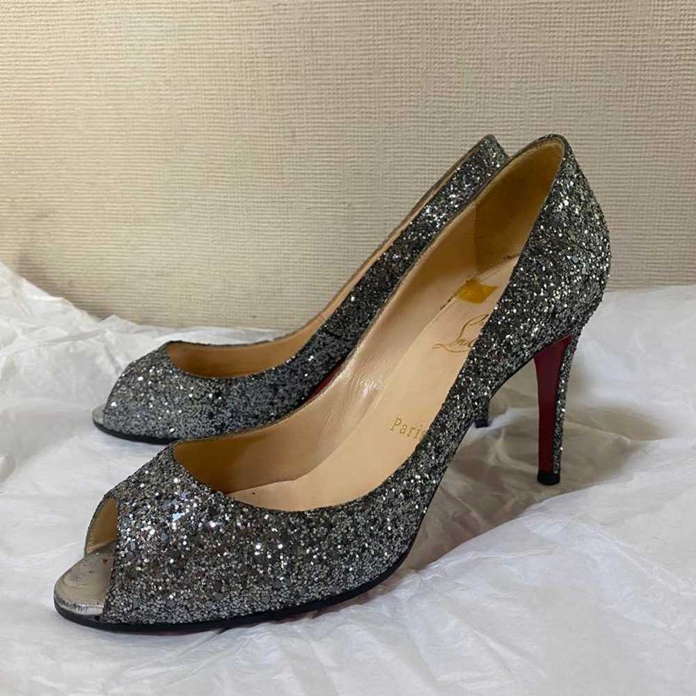 Christian Louboutin Silver High Heels - image 2