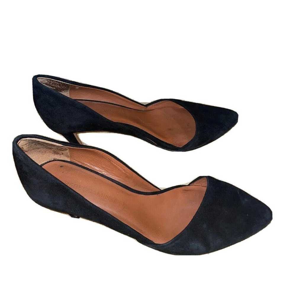 Rebecca Minkoff Womens Suede Heels Black Size 6.5M - image 4