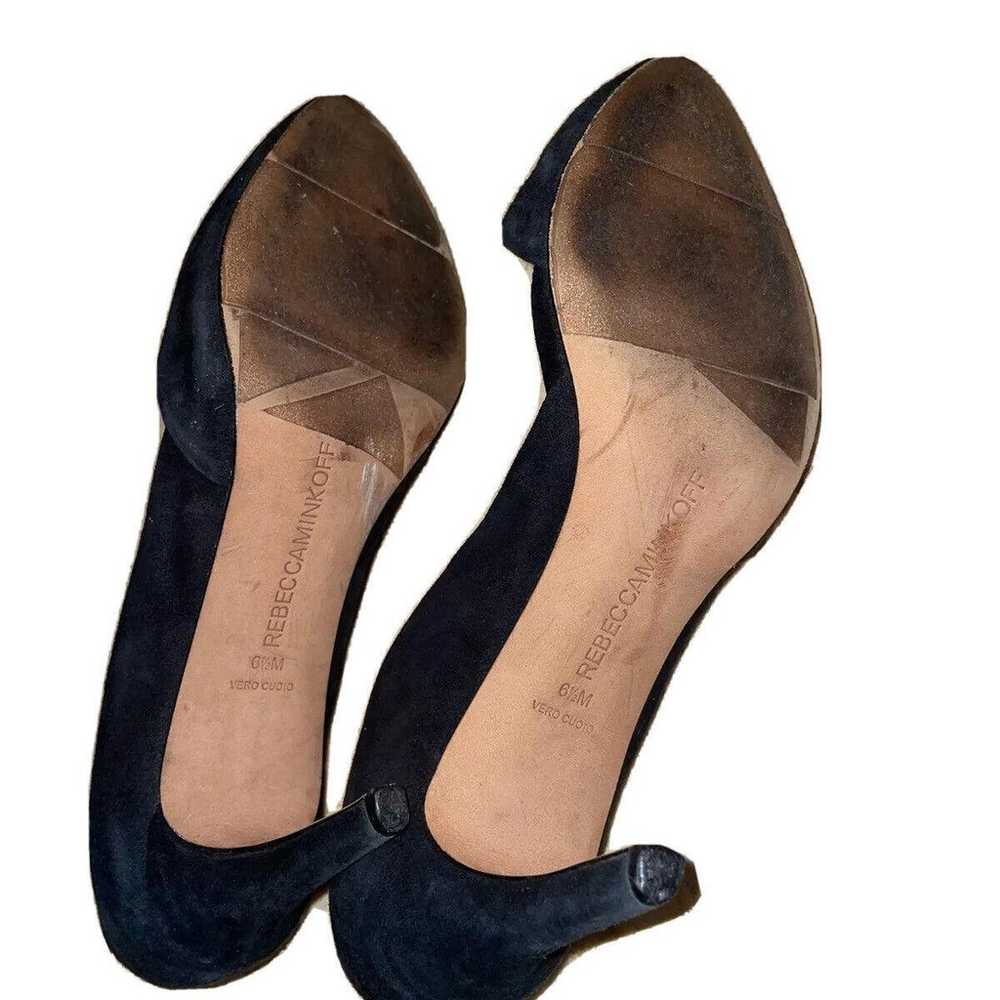 Rebecca Minkoff Womens Suede Heels Black Size 6.5M - image 5