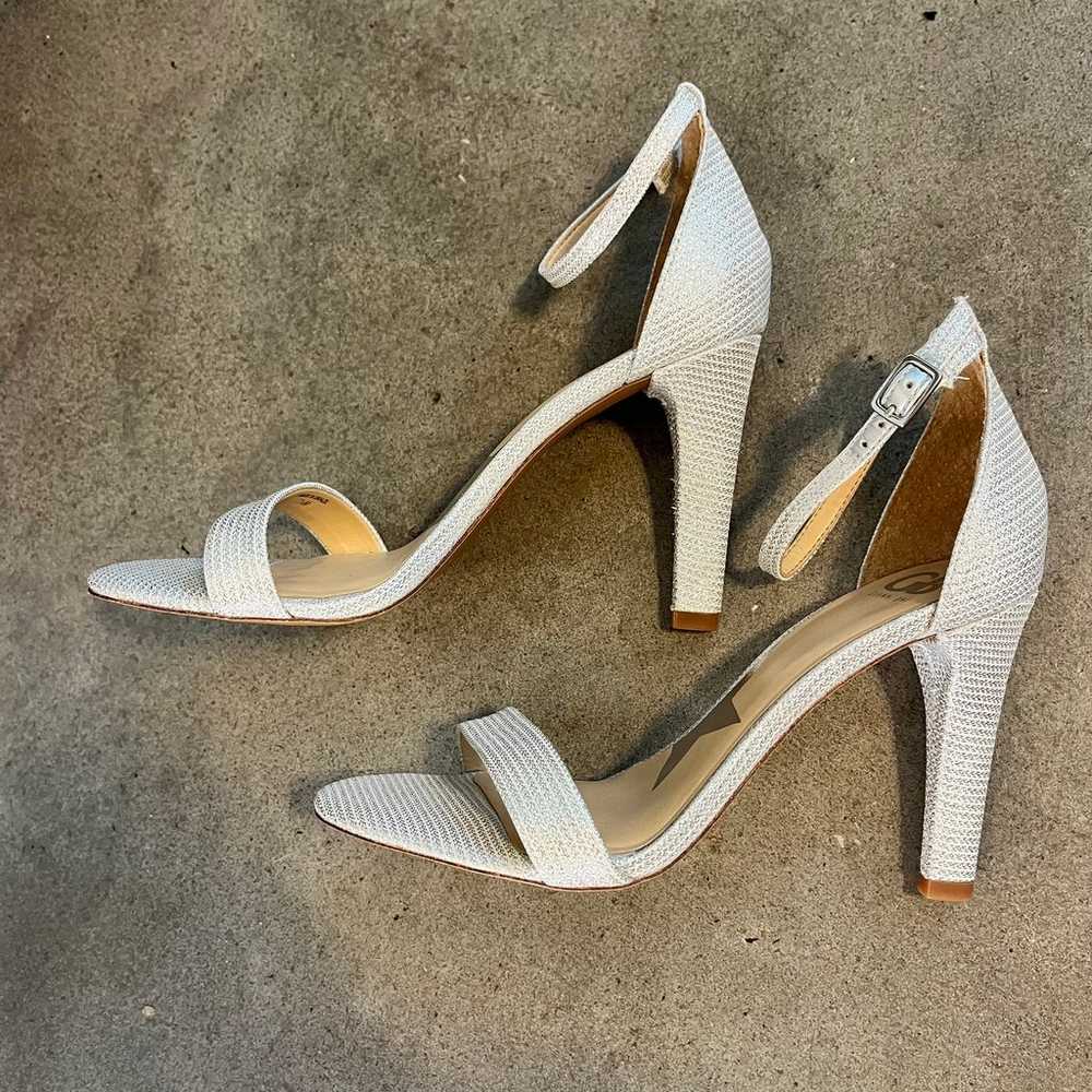 Gianni Bini Silver Metallic Heels holiday formal … - image 6