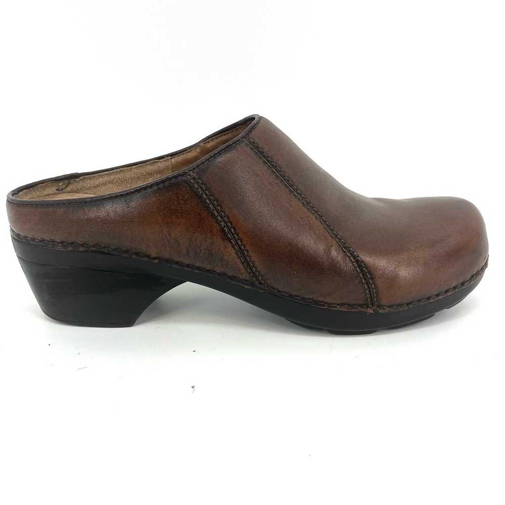 Dansko Antique Brown Leather Mule Clog Comfort Sh… - image 1