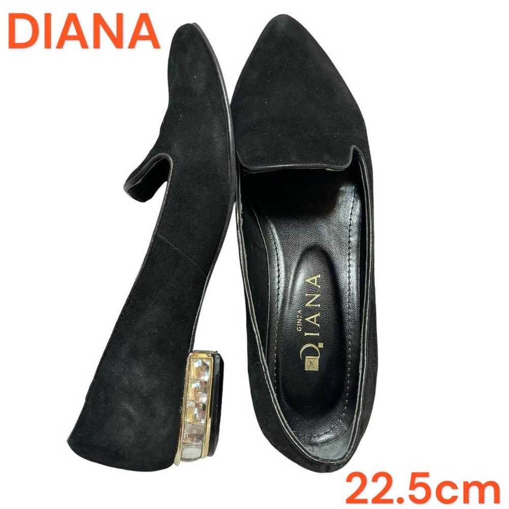 DIANA pumps in black, size 22.5cm, made of crysta… - image 1