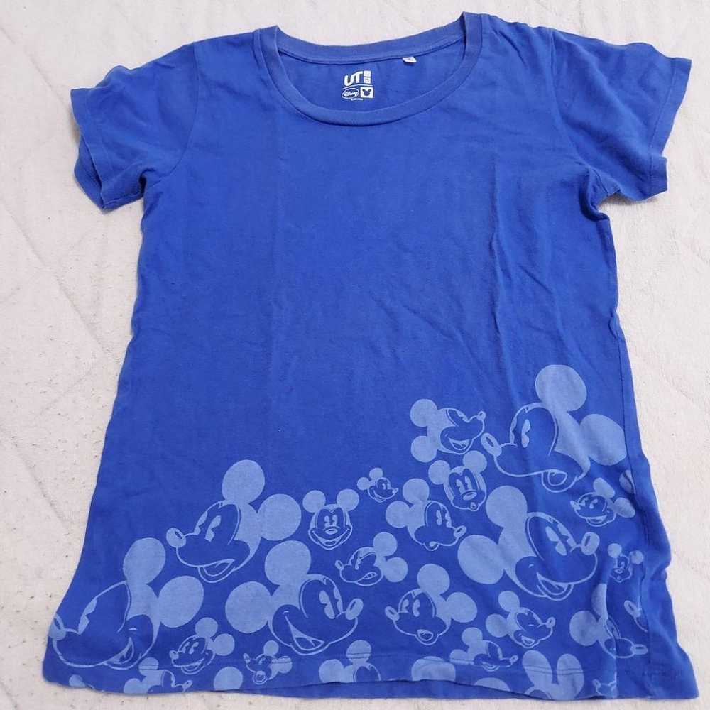 UNIQLO Disney Mickey T-shirt M Blue - image 2