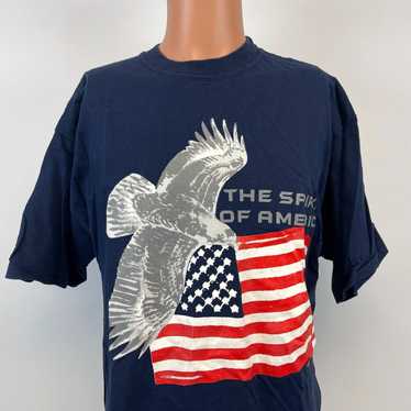 Tultex The Spirit Of America Bald Eagle USA Flag … - image 1