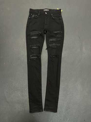 Amiri Amiri Distressed Skinny Jeans