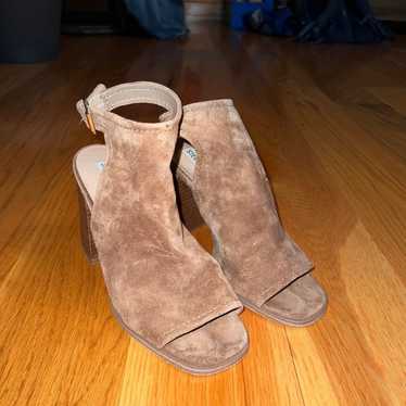 Steve Madden brown suede wedge heels 8