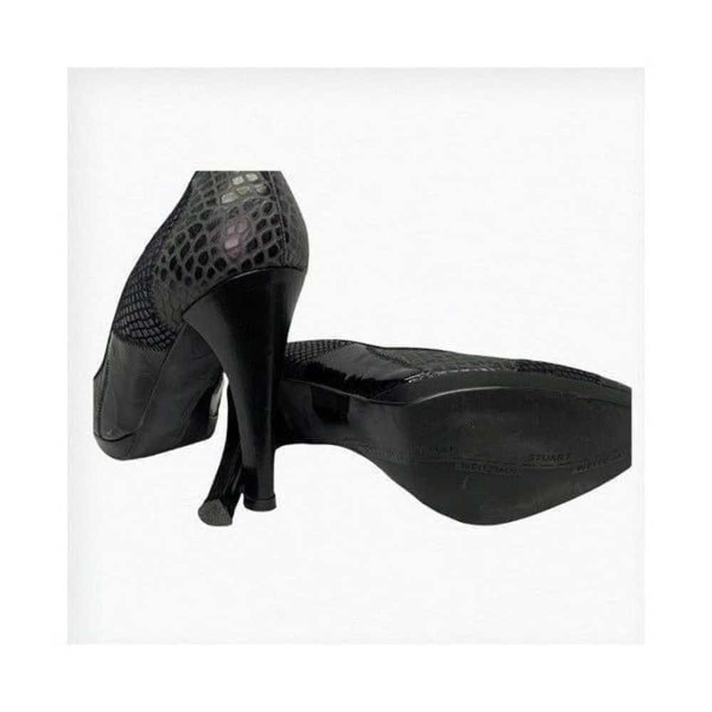 Stuart Weitzman women's size 7 high heel black le… - image 3