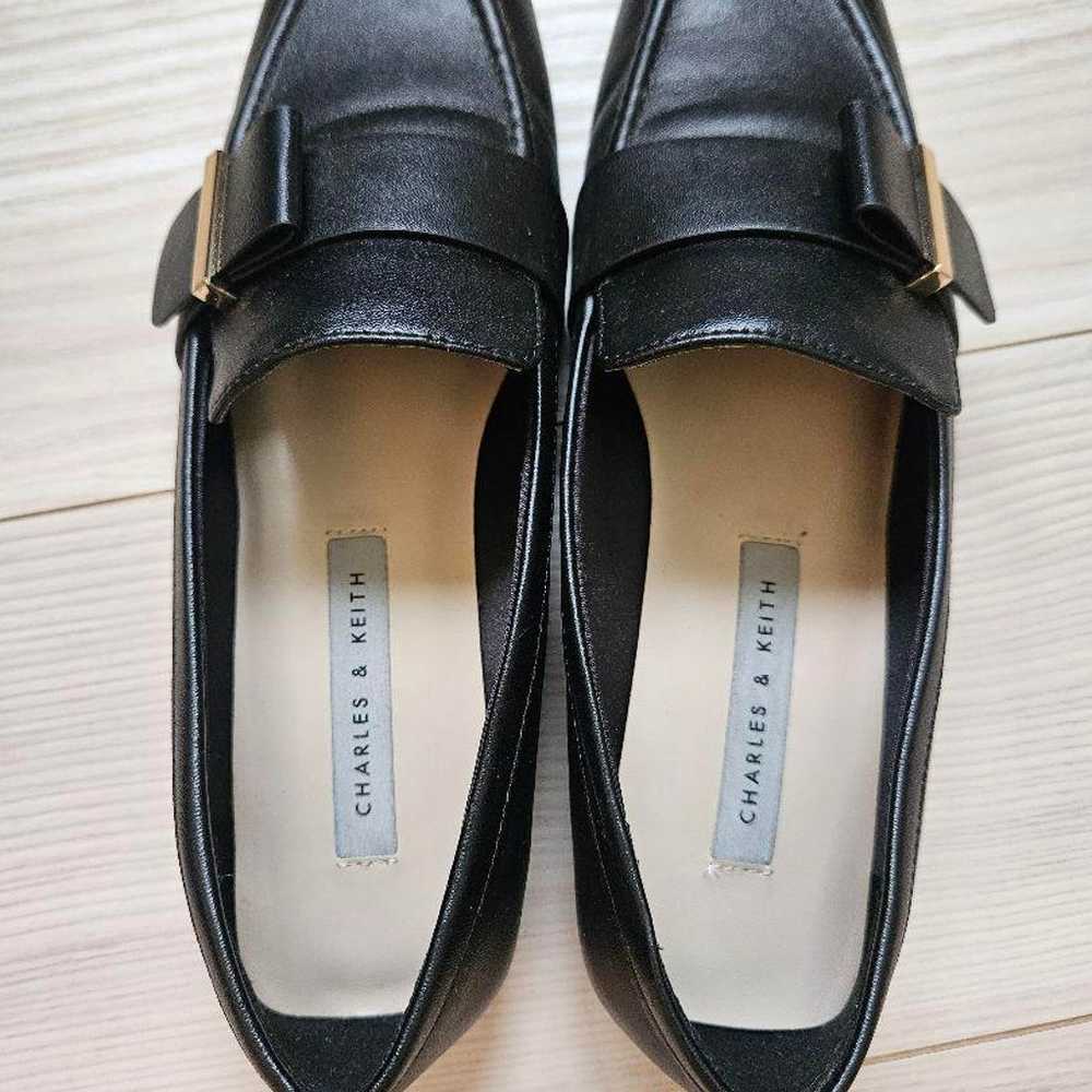 CHARLES & KEITH Black Square Toe Pumps Size 36 - image 2