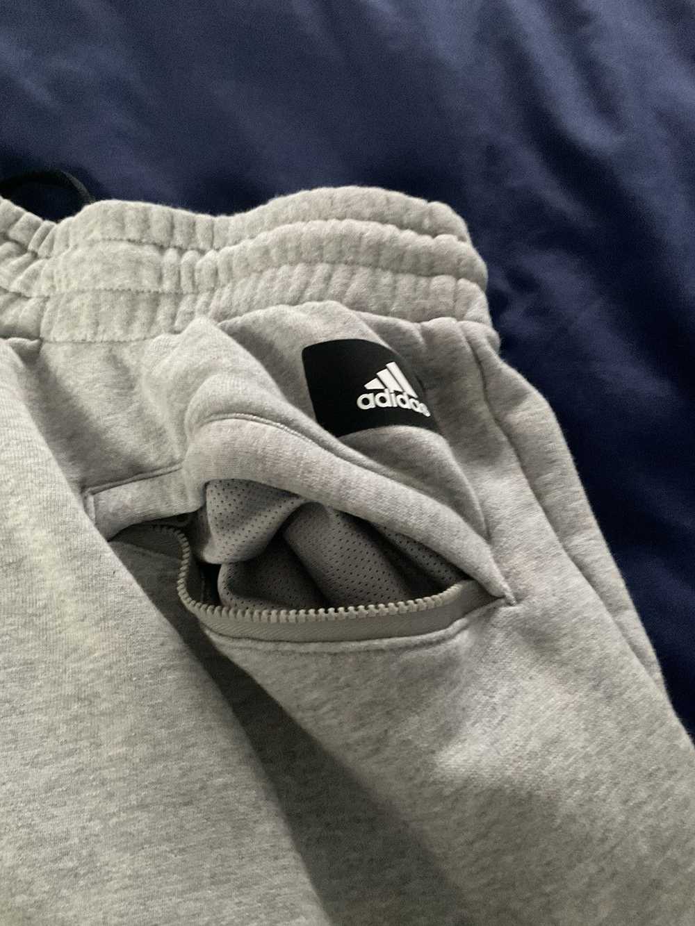 Adidas Adidas primegreen grey fleece sweatpants - image 3