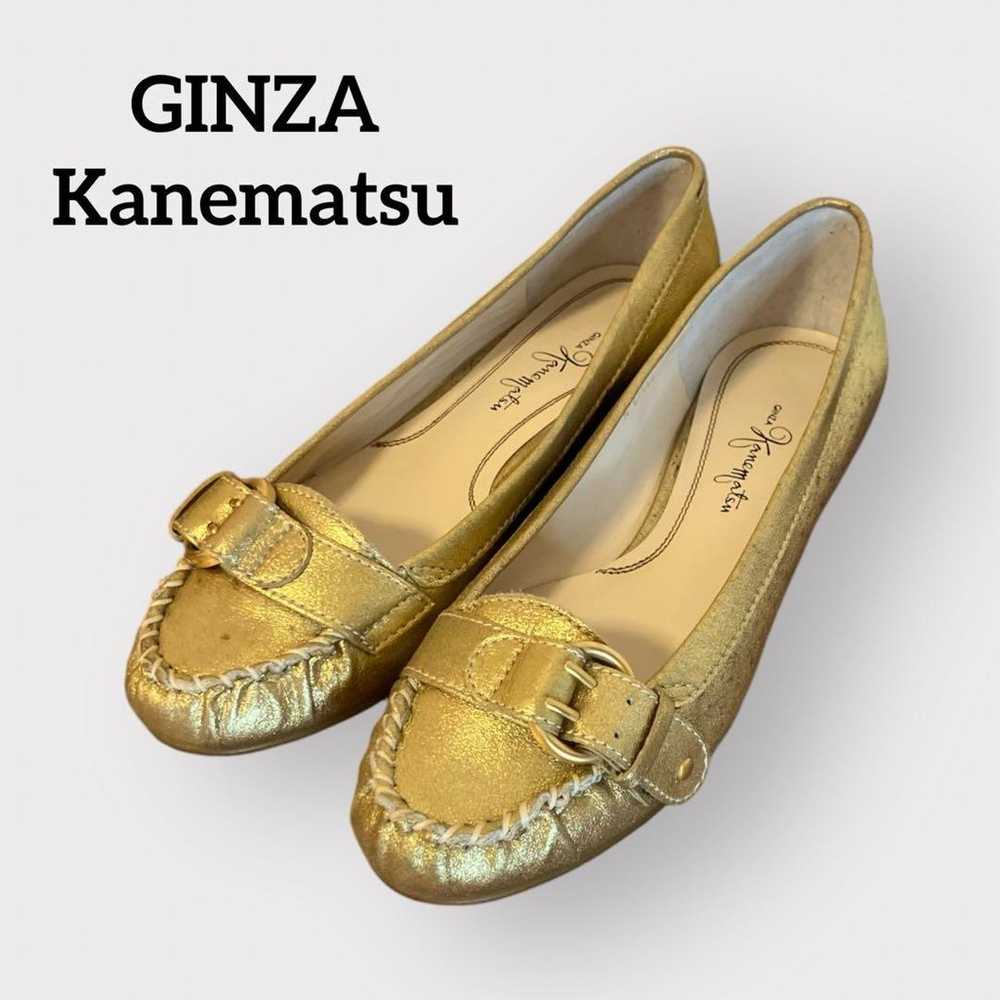 GINZA Kanematsu Gold Leather Pumps - image 1