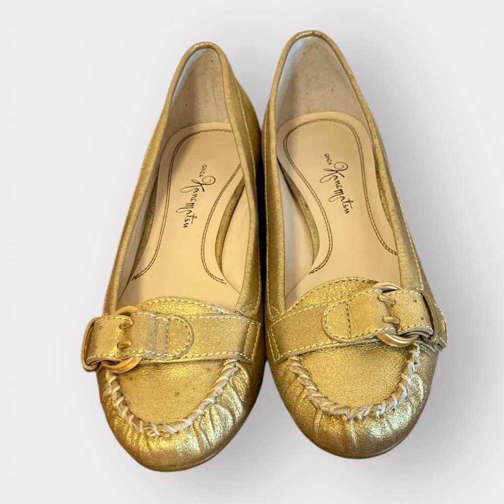 GINZA Kanematsu Gold Leather Pumps - image 2